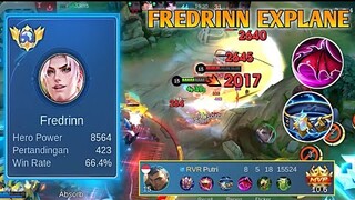 Finally Fredrinn Exp To Strongg!! Best Build Fredrinn Exp 2024 | Mobile legends