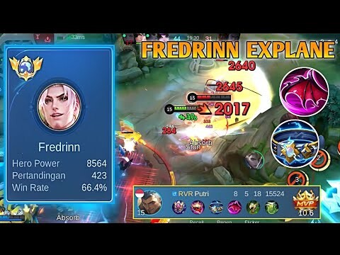 Finally Fredrinn Exp To Strongg!! Best Build Fredrinn Exp 2024 | Mobile legends