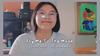 Fly Me To The Moon - Justin Vasquez||Easy Guitar Tutorial