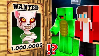 Why Creepy ANGELA is WANTED ? Mikey and JJ vs Angela ! - in Minecraft Maizen
