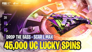 LUCKY SPIN FOOL SCAR-L MAXED OUT | 45.000UC | SKYLIGHTZ GAMING | PUBG MOBILE