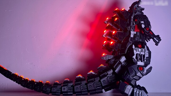 Model sharing - 3D printed mechanical Godzilla, human body induction breathing lamp