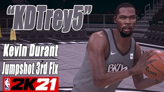 Kevin Durant Jumpshot 3rd Fix NBA2K21 with Side-by-Side Comparison