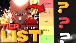 *UPDATED* ONE PUNCH MAN WORLD TIER LIST!!!! (11th March 2024)