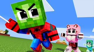 Monster School Baby Zombie Spiderman และ Mad Scientist - Sad Story - Minecraft Animation