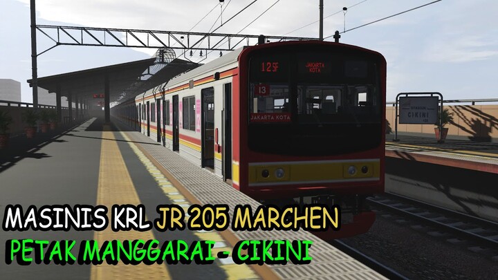 MASINIS KRL JR 205 MARCHEN | TRAINZ SIMULATOR INDONESIA
