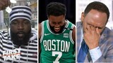 FIRST TAKE "Steph collapsed by Jaylen Brown" Perkins destroys Stephen A. as Celtics choked Warriors