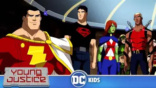 Young Justice | Shazam Hanging With Young Justice | DC Kids