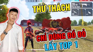 (FREE FIRE)Thử Thách Dùng Tất Cả Màu Đỏ Trong Game Vào Mớp Lớn Lấy Top 1,Bé Chanh Trổ Tài Racing Boy