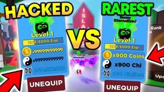 Hacked Pet VS Best Pet in Ninja Legends (Roblox)