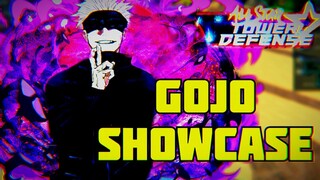 NEW UPDATE! SATORU GOJO SHOWCASE IN ALL STAR TOWER DEFENSE | ROBLOX