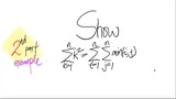 2nd/2parts example Show Σk^2 = ΣΣmin(i,j) where i,j,k=1 to n