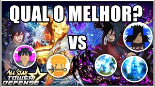 QUAL O MELHOR? SASUKE E NARUTO OU MADARA 6 ESTRELAS│ANÁLISE ALL STAR TOWER DEFENSE