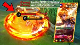 Yuzuke Vs Top 1 Supreme Fanny in RankedGame!| Who is the God of Lifesteal?! |(Intense Match!)