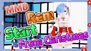 Rem Start From Christmas MMD