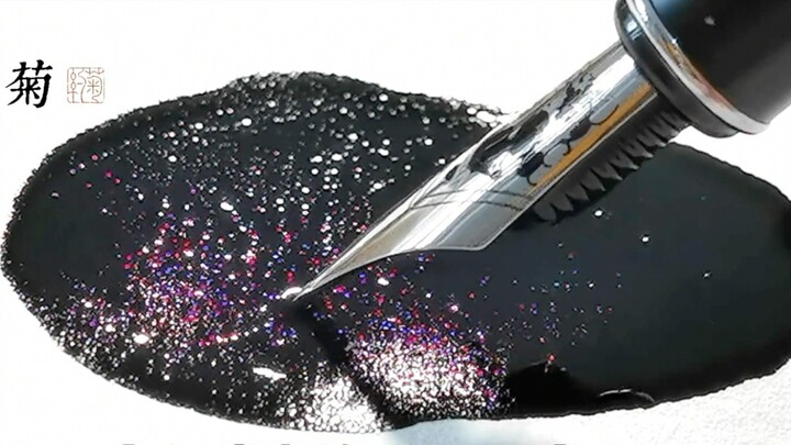 The colorful black ink is so beautiful? Beautiful cry! Easy to cry!