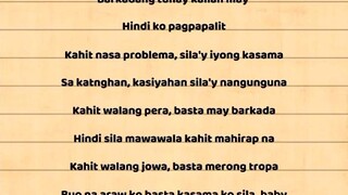 kanta para sa barkada