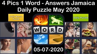 4 Pics 1 Word - Jamaica - 07 May 2020 - Daily Puzzle + Daily Bonus Puzzle - Answer - Walkthrough