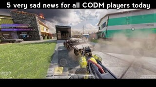 5 very sad news in cod mobile today..😥