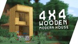 Cara Membuat 4x4 Wooden Modern House - Minecraft Tutorial Indonesia