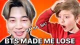 Reacting to BTS You Laugh? YOU LOSE! Challenge for the First Time