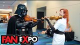 Violin Girl Surprises Cosplayers with their Themes - Fan Expo Sunday