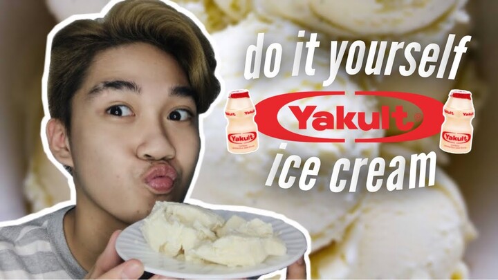 DIY YAKULT ICE CREAM (MASARAP BA O SIKAT LANG?) | Marcus Chleone