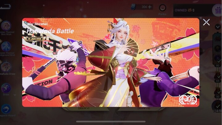 Review Skin “ Mai Shiranui - Hanafuda Battle “ #Honor of Kings