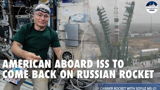 Russia's Soyuz rocket being installed at launchpad to take American back HOME from ISS