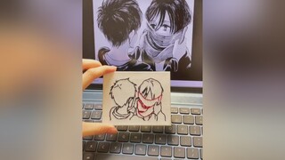 “Cảm ơn cậu vì đã quàng cho tớ chiếc khăn này.” 🥺 aot attackontitanseason4 eren mikasa  anime manga embroidery DIY tutorial