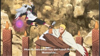 Naruto mencoba Menyegel jiwa Momoshiki dengan menariknya keluar dari tubuh Boruto memakai Teknik ini