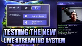 NEW LIVE STREAMING SYSTEM - CAMERA AND MIC IN-GAME LIVE
