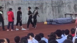 The school parkour club has to show off its skills...