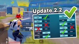 Update 2.2 | Best Settings & Sensitivity to Improve Headshots and Hip-Fire  ✅❌ | PUBG MOBILE / BGMI