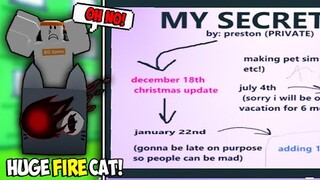 PRESTON SECRET REVEALED! IN PET SIMULATOR X!