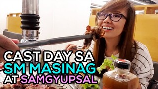 Cast Day sa SM Masinag at Samgyupsal