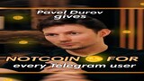 new airdrop! Telegram creator Pavel Durov is giving away notcoins to everyone