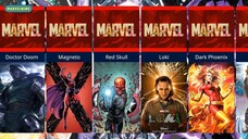 TOP 25 MARVEL VILLAINS | Comparison