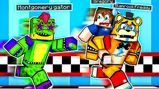 Montgomery Gator พบ Gregory ใน Minecraft Security Breach Five Nights ที่ FNAF ของ Freddy