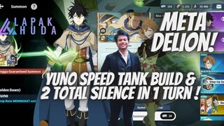 META DELION YUNO TANK SPEED DETAIL BUILD  & 2 TOTAL SILENCE IN 1 TURN 🍀 BLACK CLOVER MOBILE