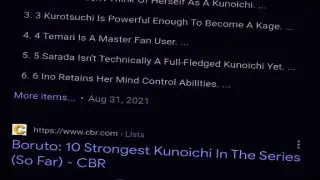 Number 1 Strongest Kunoichi In Boruto that you never expect who it is