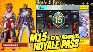 Finally 😍 Month 15 Royale Pass 1 to 50 Rewards | M15 Royale Pass | M15 Wingman | C3S8 Rank Rewards !