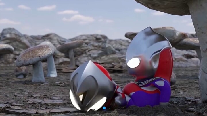 "Hai Ultraman nhỏ chưa cai sữa ~"