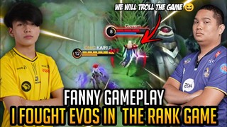 I fought Evos in rank game and this is what happen 🤣😆 | Fanny Freestyle