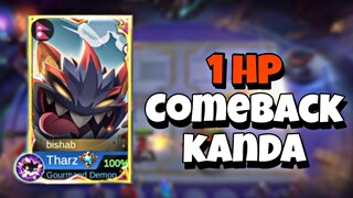 Most Annoying Strategy 1 Hp Comeback!! Tharz Skill 3