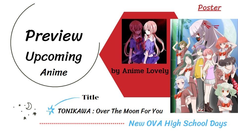 New 'TONIKAWA: Over the Moon for You ~High School Days~' Anime