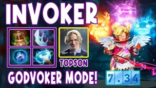 Topson Invoker Midlane Highlights Gameplay 13 KILLS | GODVOKER MODE! | Trend Expo TV