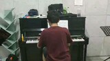 Playing the piano piece Lemon for the first time in the piano room of Suzhou University of Science a