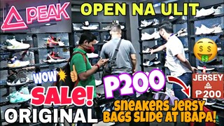 PEAK STORE OPEN na ULIT SILA! SALE mga SNEAKERS BAGS SLIDE JERSY at ibapa!peak farmers plaza cubao