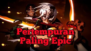 Ini dia Pertarungan paling keren di anime Kimetsu No Yaiba 🔥